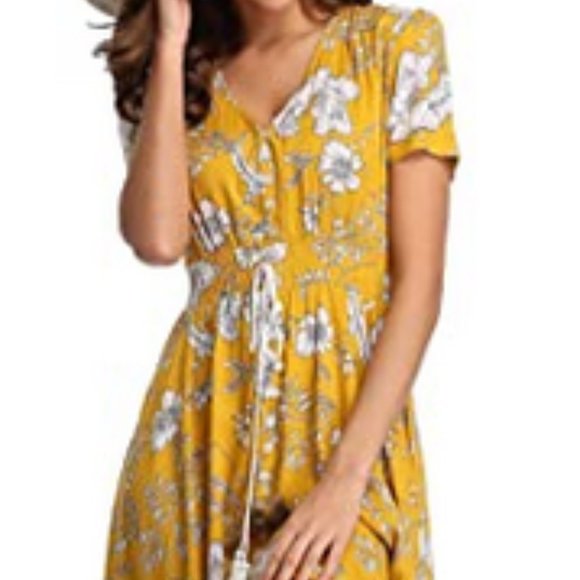 CLVintageClothing Women's Floral Maxi Dresses Boho